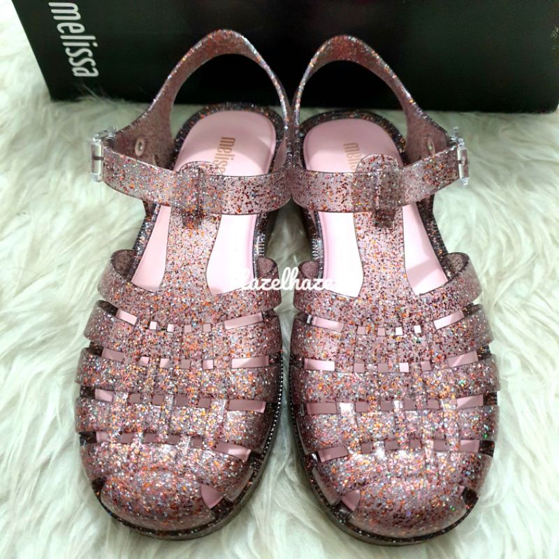 (Preloved) Melissa Possession Glitter Fluor Sandal ORIGINAL