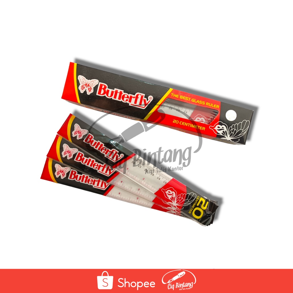 

Penggaris Butterflay 20 Cm