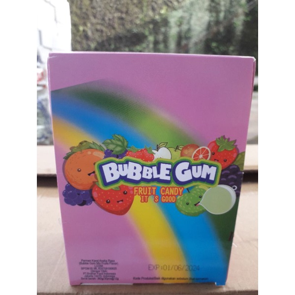 

bubble gum dompet 1 box isi 30 pcs