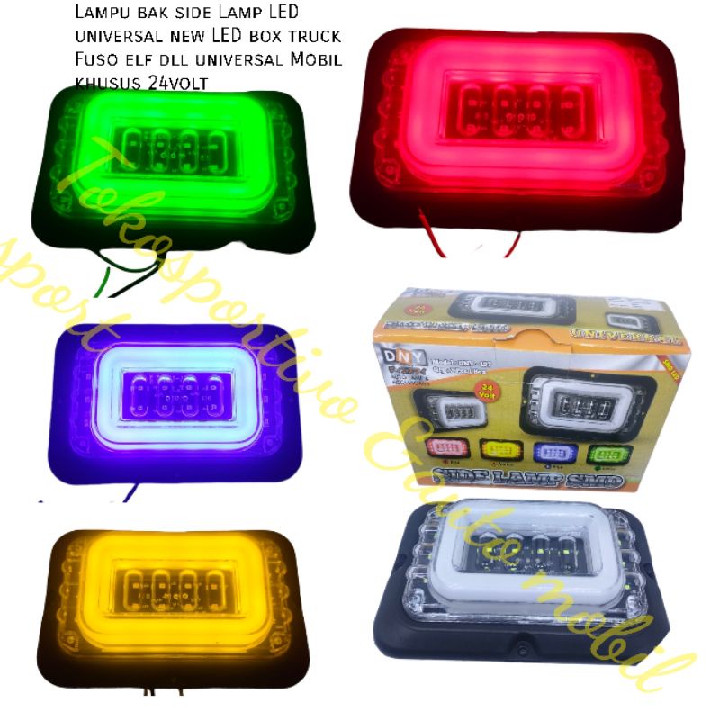 LAMPU LED BAK SIDE LAMP LED UNIVERSAL MOBIL TRUK BOX FUSO ELF 24V LED LAMPU VARIASI TRUCK DNY 197