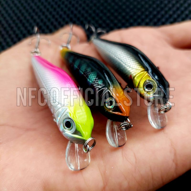 Lure minnow Floating 6cm / 4,5gr dengan Action dan warna KILLER Rekomendasi untuk Ultralight casting