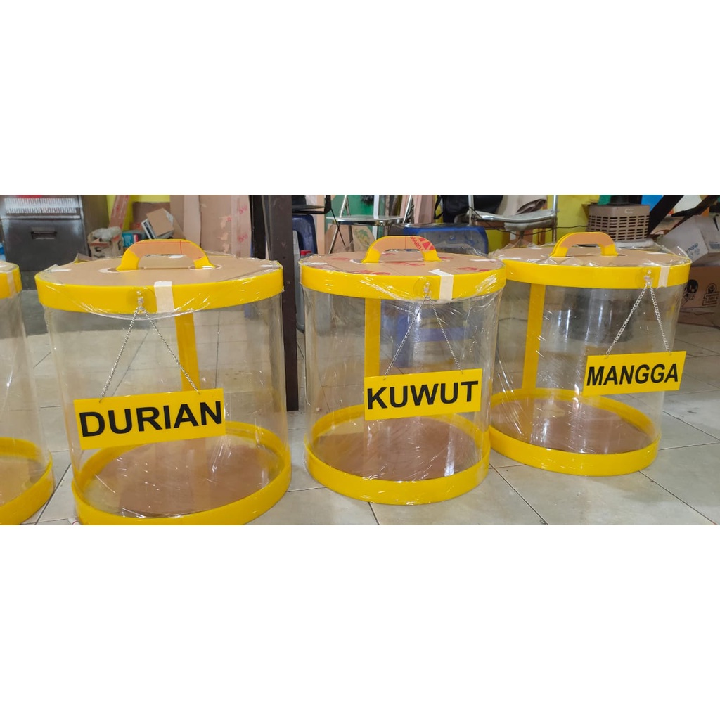 Jual Tabung Auqarium Es Buah Acrylic 45 Liter D 40 Tinggi 45cm Wadah Minuman Akrilik Shopee 2444