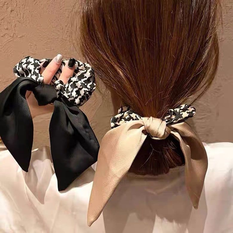 A15 Ikat rambut wanita zebra pita import