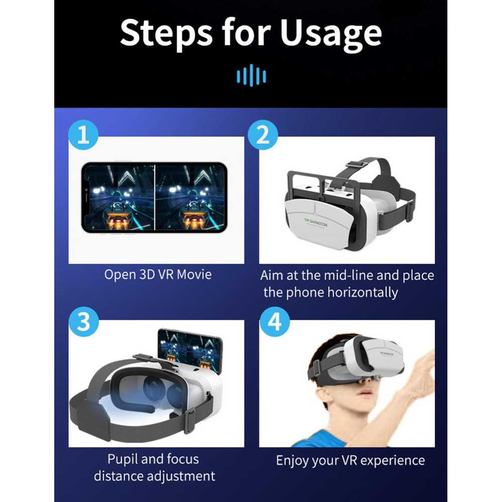Shinecon VR Box IMAX Giant Screen Virtual Reality Glasses - G12 ( Al-Yusi )