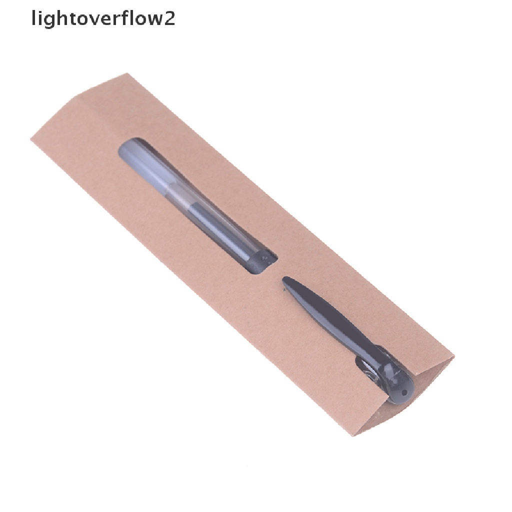 (lightoverflow2) 5pcs / Set Tas Pouch Tempat Pensil / Pulpen / Stationery Bahan Kertas Untuk Hadiah