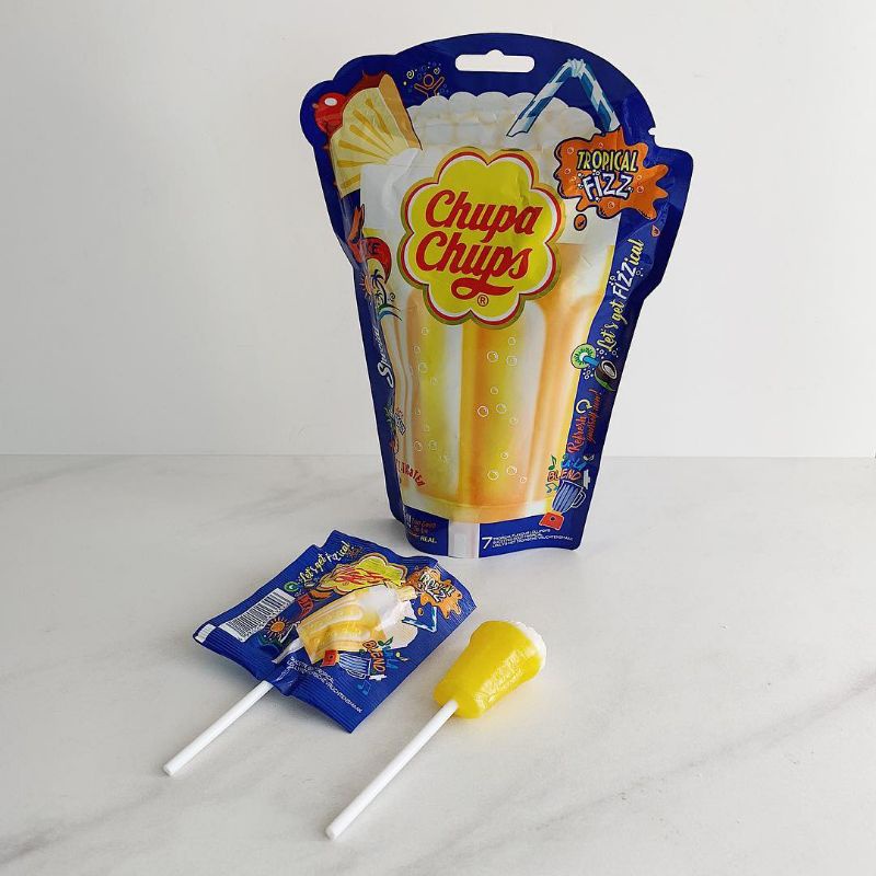 Chupa Chups Tropical Fizz isi 5 pcs