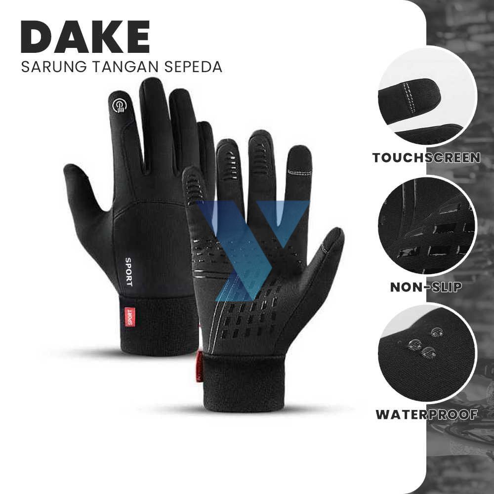 DAKE Sarung Tangan Sepeda Winter Waterproof Cycling Gloves - KG079 ( Al-Yusi )