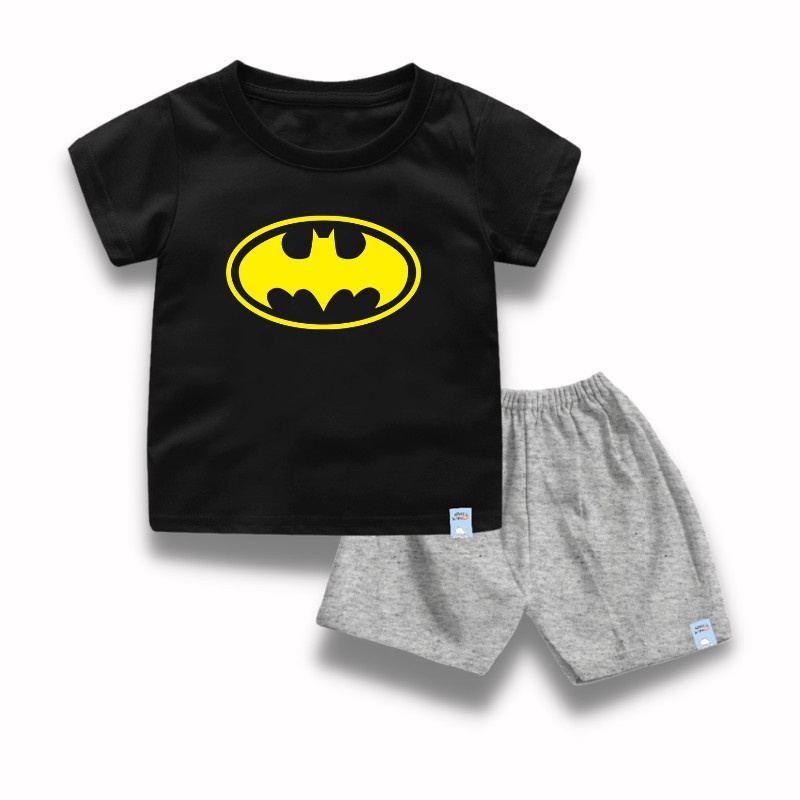 Baju Anak Laki Laki Setelan Anak Laki Laki Batman Usia 6 Bulan Sampai 8 Tahun Bahan Katun Combed 30s