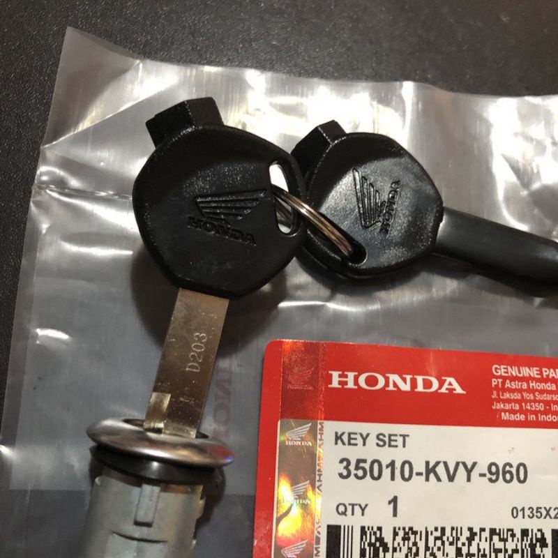 Kunci kontak set motor honda beat karbu KVY