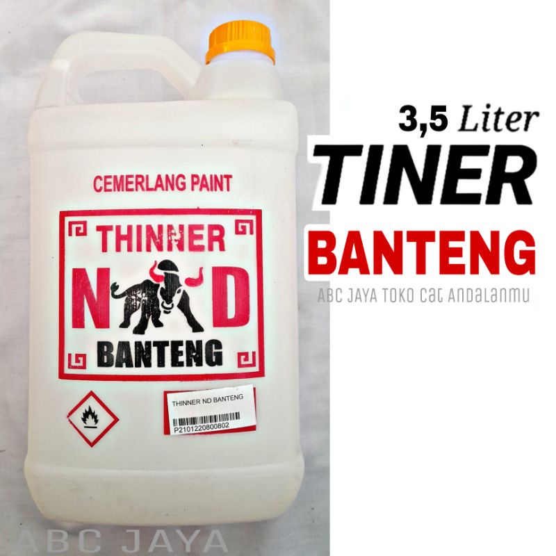 Tiner ND Banteng Cemerlang Paint 3,5 Liter Thinner Tinner Campuran Cat