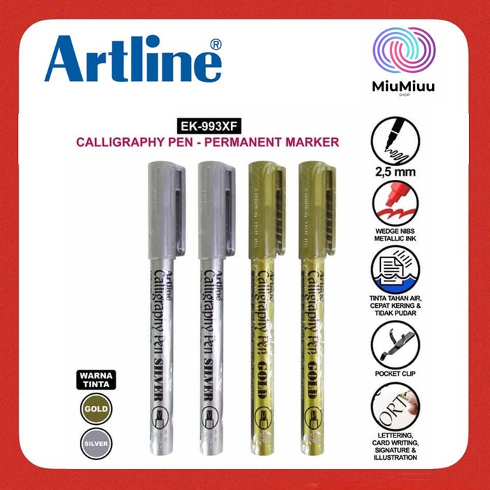 

Terlaris Marker Artline Ek 993 Pulpen Kuas Kaligrafi Caligraphy 2.5 Mm Terbatas