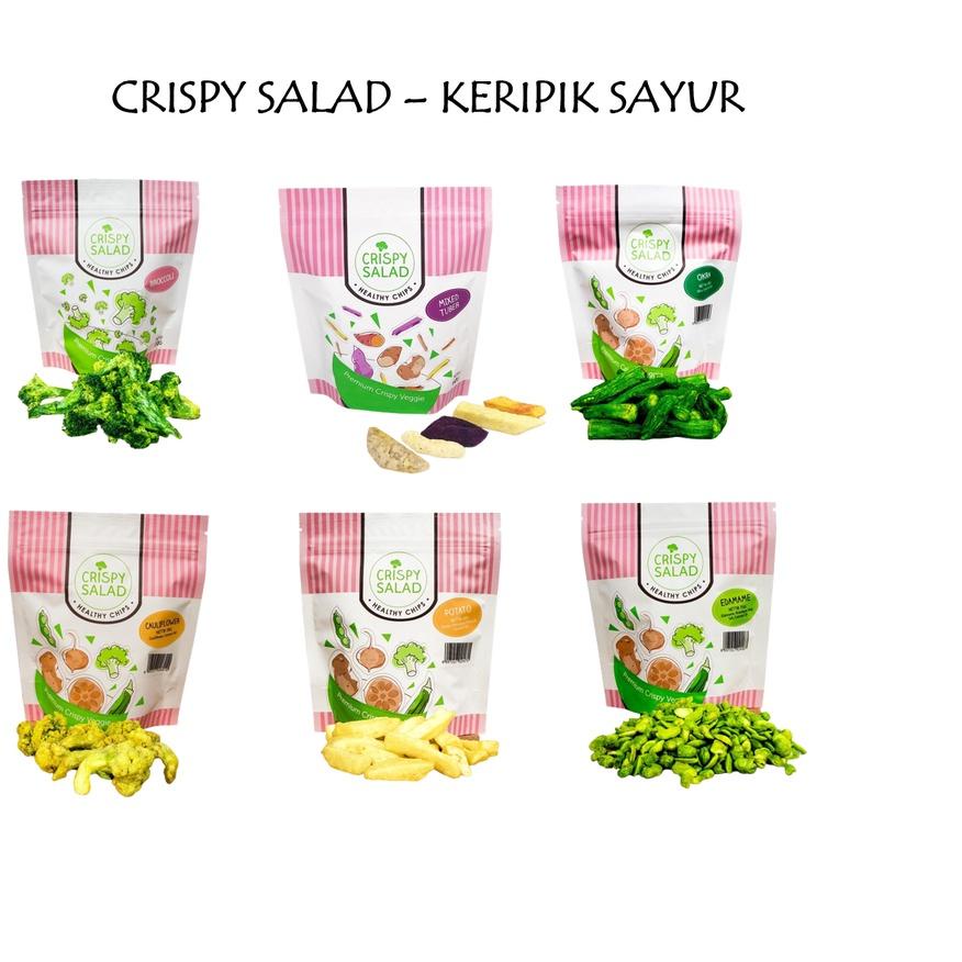 

Ayo Beli CRISPY SALAD - Keripik Sayur - Broccoli/Carrot/Edamame/Mixed Tuber/Potato/Okra - Healthy Snack Cemilan Sehat Anak - Camilan MPASI$