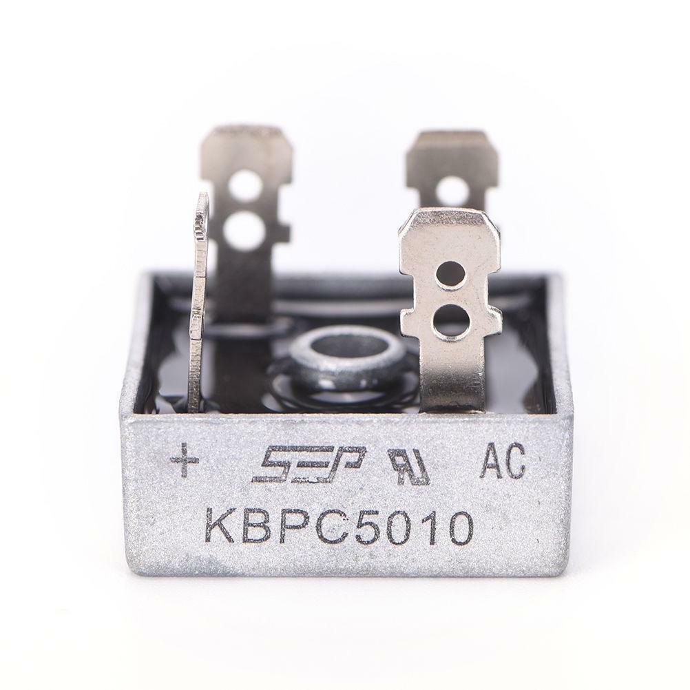 KBPC5010 KBPC-5010 Dioda Diode Bridge Rectifier Kiprok Single Phase Metal Case 1000V 50A