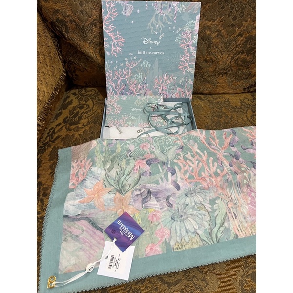 Buttonscarves x Disney - Mermaid - Teal - NEW