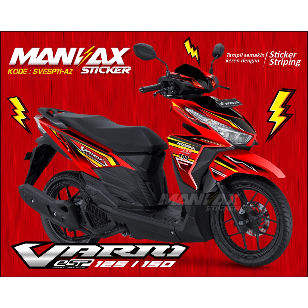 Sticker Vario 125 / 150 - Striping Stiker HONDA VARIO 150/125 LED 2015 - Stiker Motor Vario