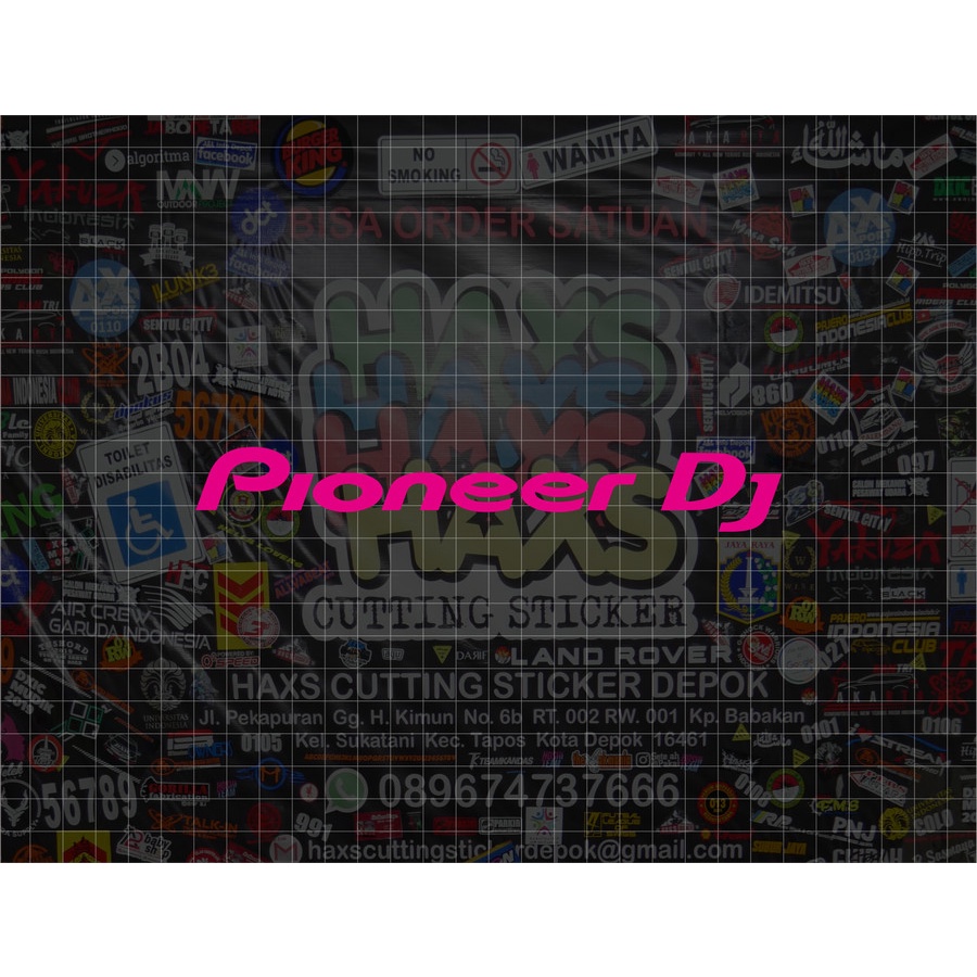 Cutting Sticker Logo Pioneer Dj Ukuran 18 Cm Untuk Mobil &amp; Motor