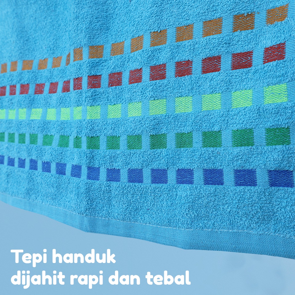 PROMO Handuk Mandi 100% Katun Ukuran 140cmx70cm Daya Serap Tinggi High Quality Handuk Terpopuler H12-X