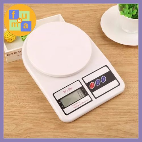 Timbangan dapur digital 10kg /  Kitchen Scale SF 400 Kapasitas Kue Tepung Bahan LCD