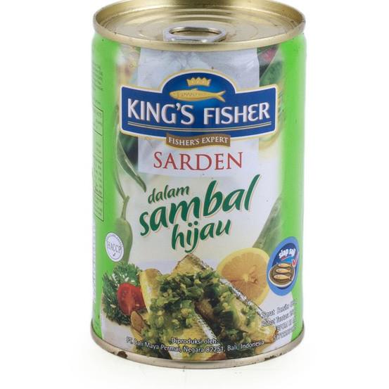 

artFf4F9--King's Fisher PAKET 2 PCS Sarden Sambal Hijau Makanan Kaleng 425 gr