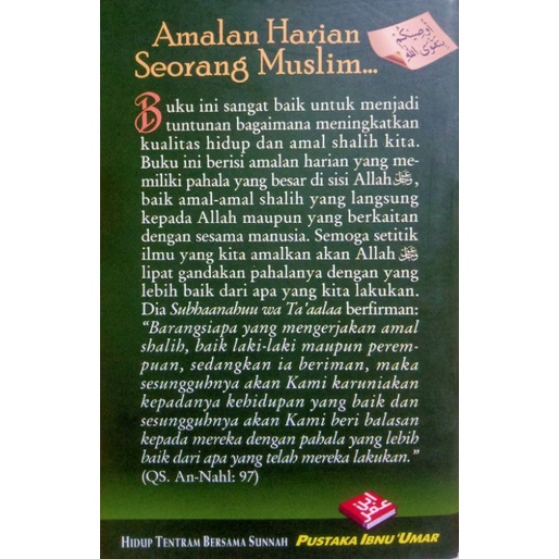 Amalan Harian Seorang Muslim Berdasarkan Alqur'an dan as-Sunnah