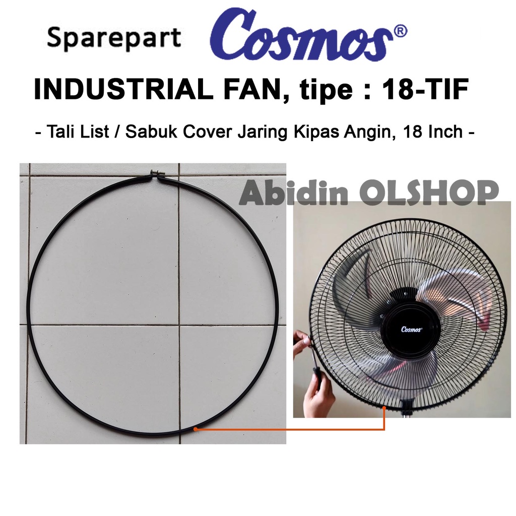 Spare part kipas angin COSMOS tipe 18-TIF - Tali List Cover Kipas Angin 18 Inch