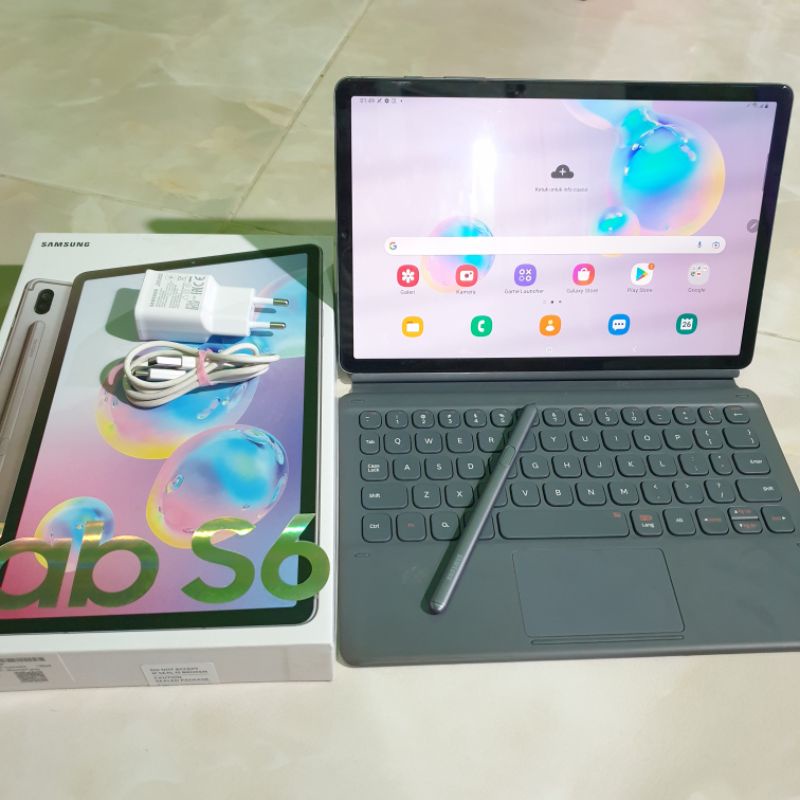 Samsung Galaxy Tab S6 6/128 Ram 6gb Rom 128gb  mulus dan lengkap