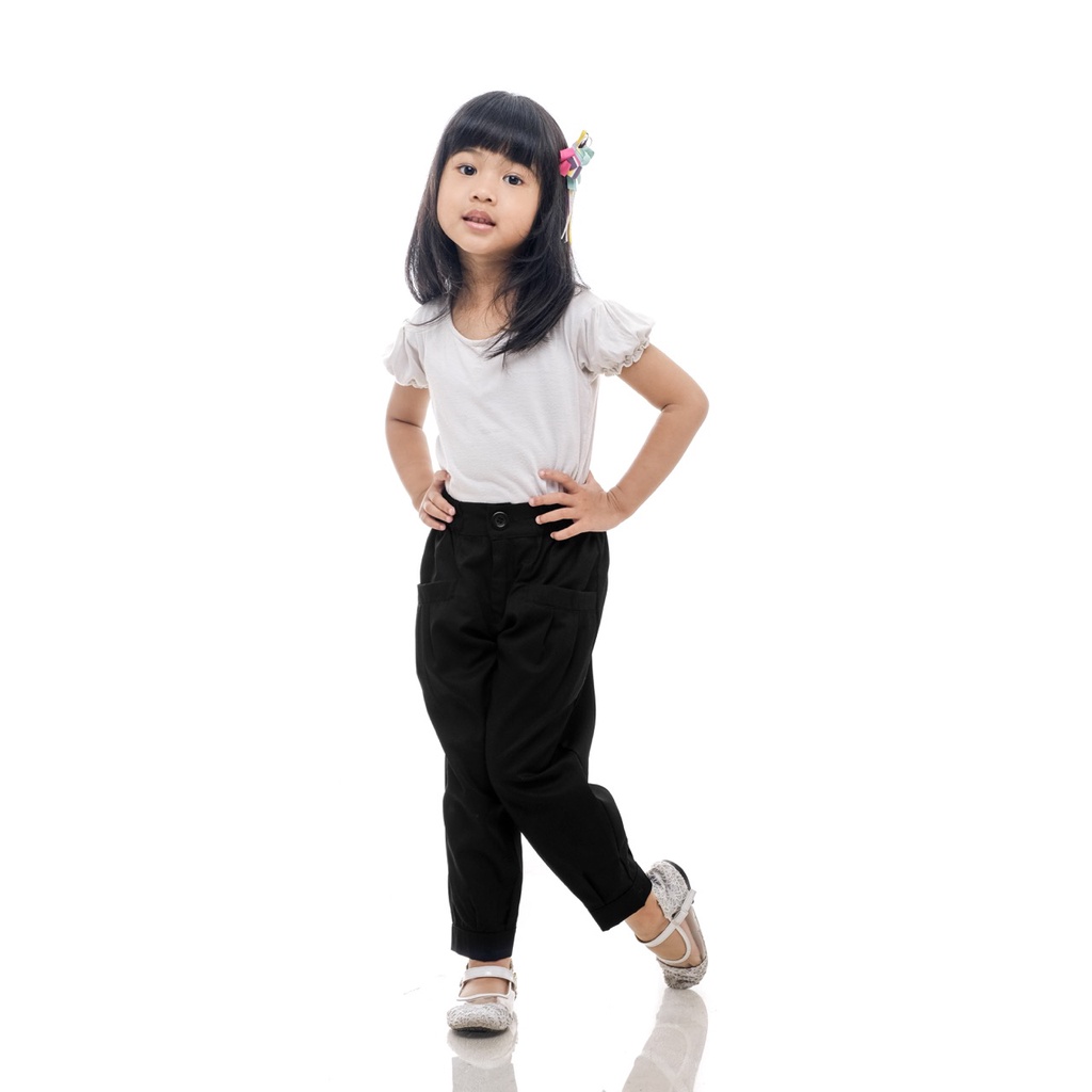 Celana Anak Perempuan Korea Celana Anak Cewek Korea Hitam Terbaru Superkidscloth Panjang 1 - 10 Tahun