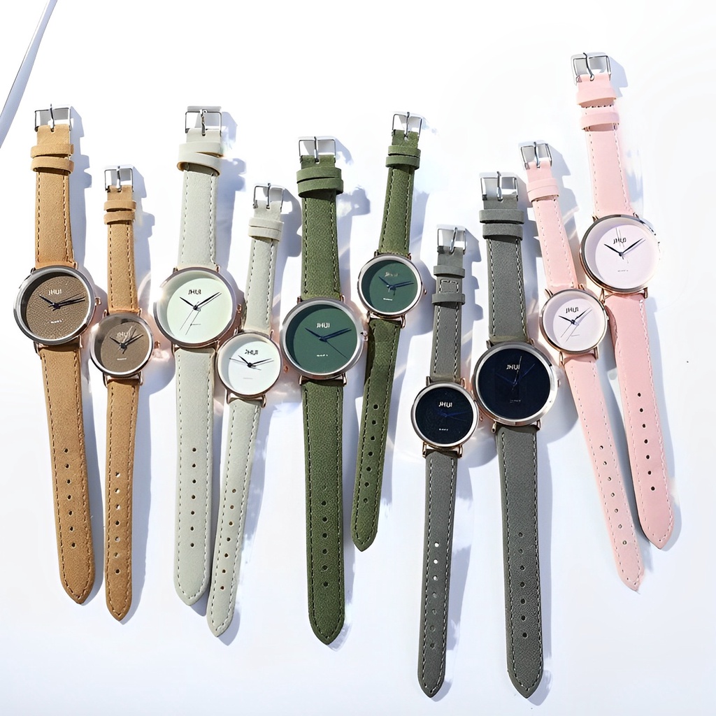 ✅COD [BBS] Jam Tangan Wanita Casual Gaya Retro Korea untuk Pasangan