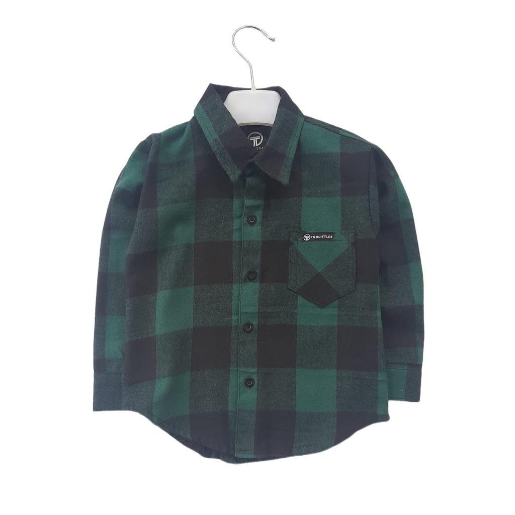 Kemeja flanel couple anak