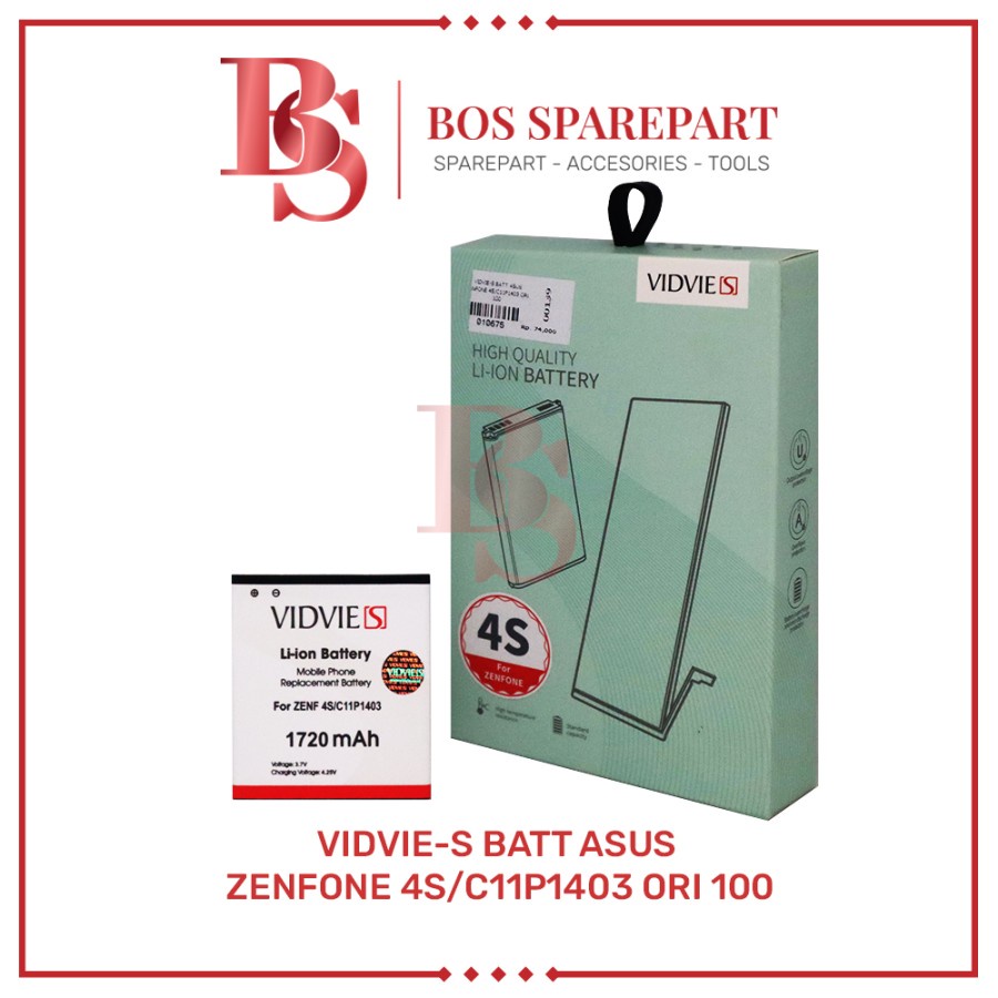 VIDVIE-S BATERAI ASUS ZENFONE 4S / C11P1403 ORI 100 / BATTERY / BATRE