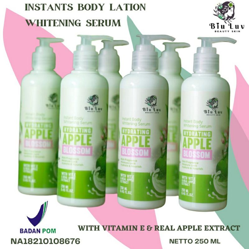 Instan Body Whitening Serum Hydrating Apple Blossom