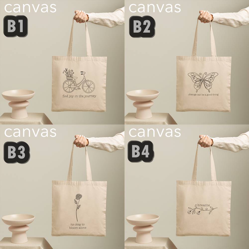tote bag minimalist self reminder