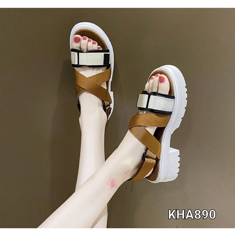 Sandal Velcro Trendy korea shoes KHA890