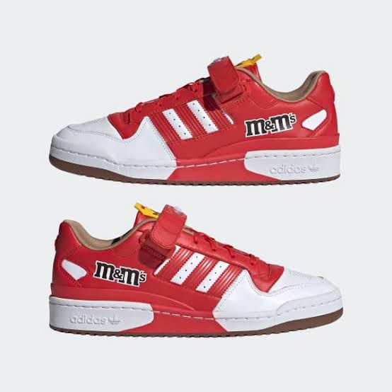 Adidas Forum Low M&amp;M’S Red UK 8 US 8.5 / 42 - 100% ORIGINAL BNIB m&amp;m Men’s Shoes