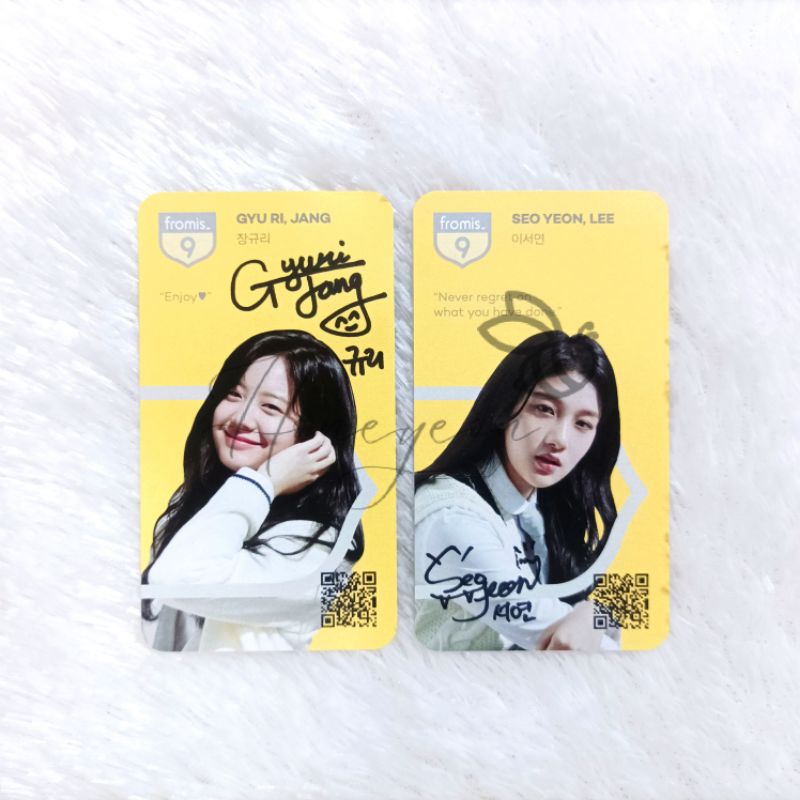 fromis_9 Fromis_9 fromis9 - Glass Shoes Broadcast Signed Photocard