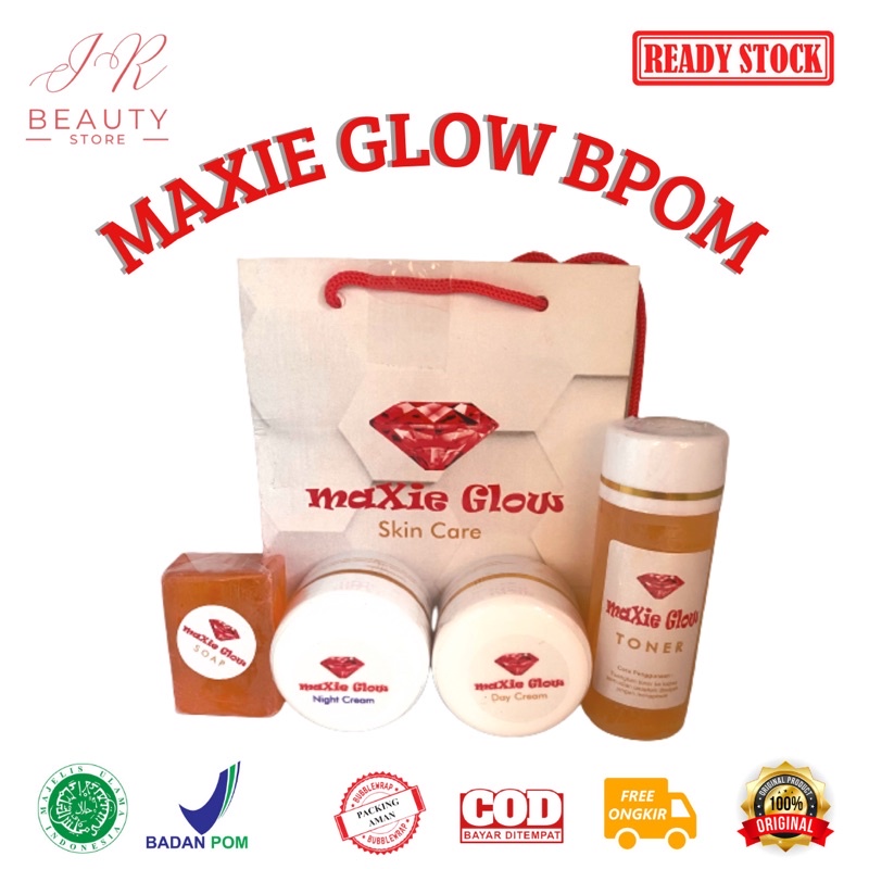 CREAM MAXIE GLOW KEMASAN BARU MAXIE SKINCARE ORIGINAL BPOM ORIGINAL 100% AMPUH MEMUTIHKAN KULIT AMAN