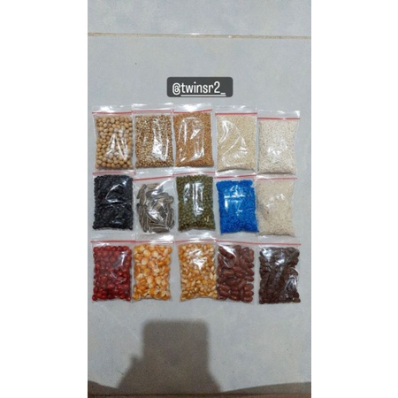 

bahan kolase biji bijian ukr sedang (1paket Isi 15)