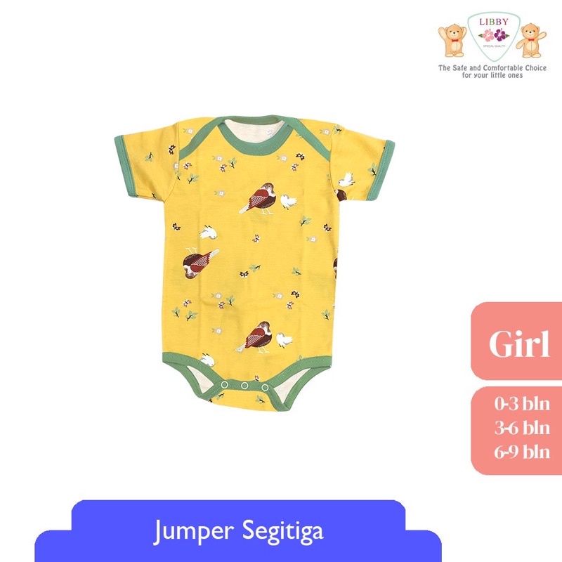 LIBBY Premium Jumper Segitiga Motif Boy &amp; Motif Girl (1 PCS/PACK) / Perlengkapan Bayi