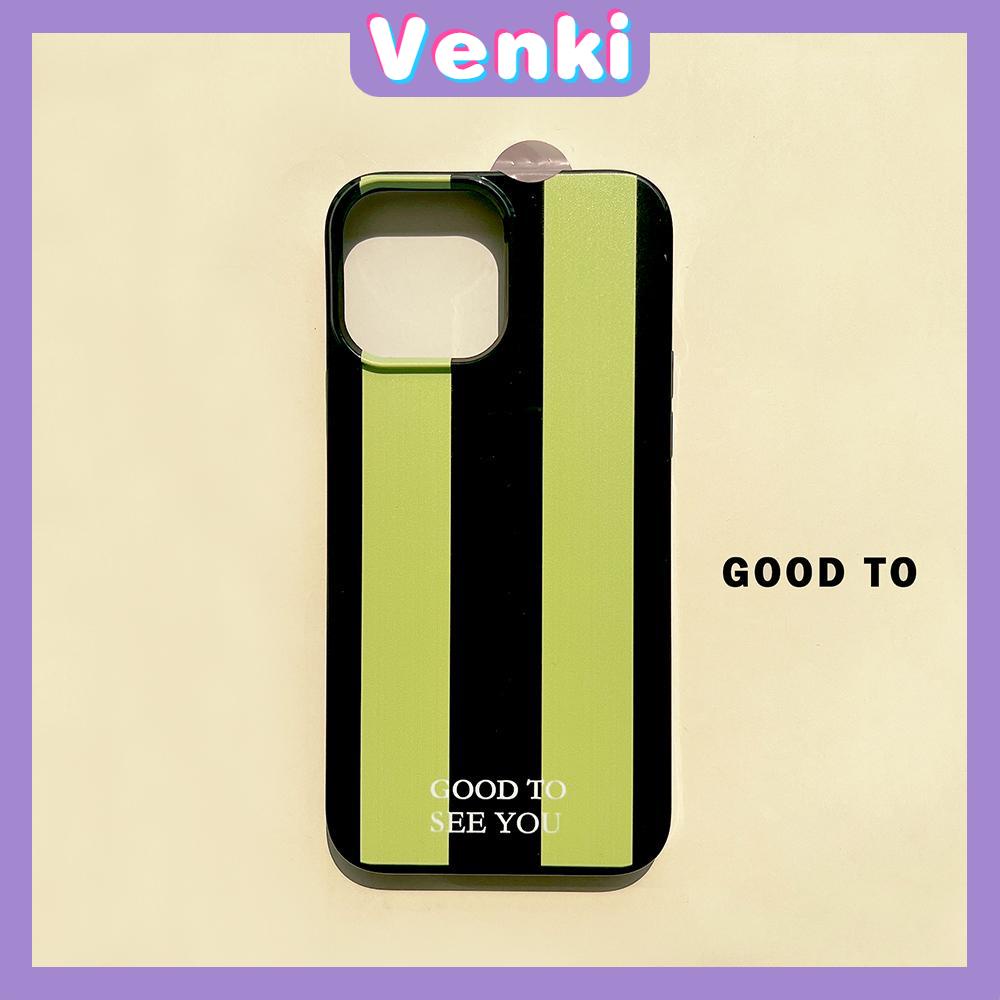 Case For iPhone 14 Series TPU Soft Case Green-black Stripes Glossy Candy Case Camera Protection Shockproof For iPhone 14 13 12 11 Plus Pro Max 7 Plus X XR