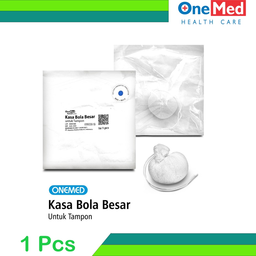 Kasa Bola Besar Steril Untuk Tampon OneMed Isi 1 Pcs