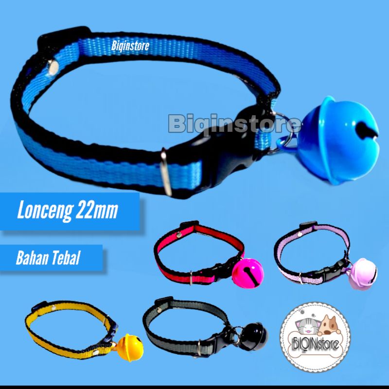 kalung kucing anjing kecil Krincing lonceng warna 22mm