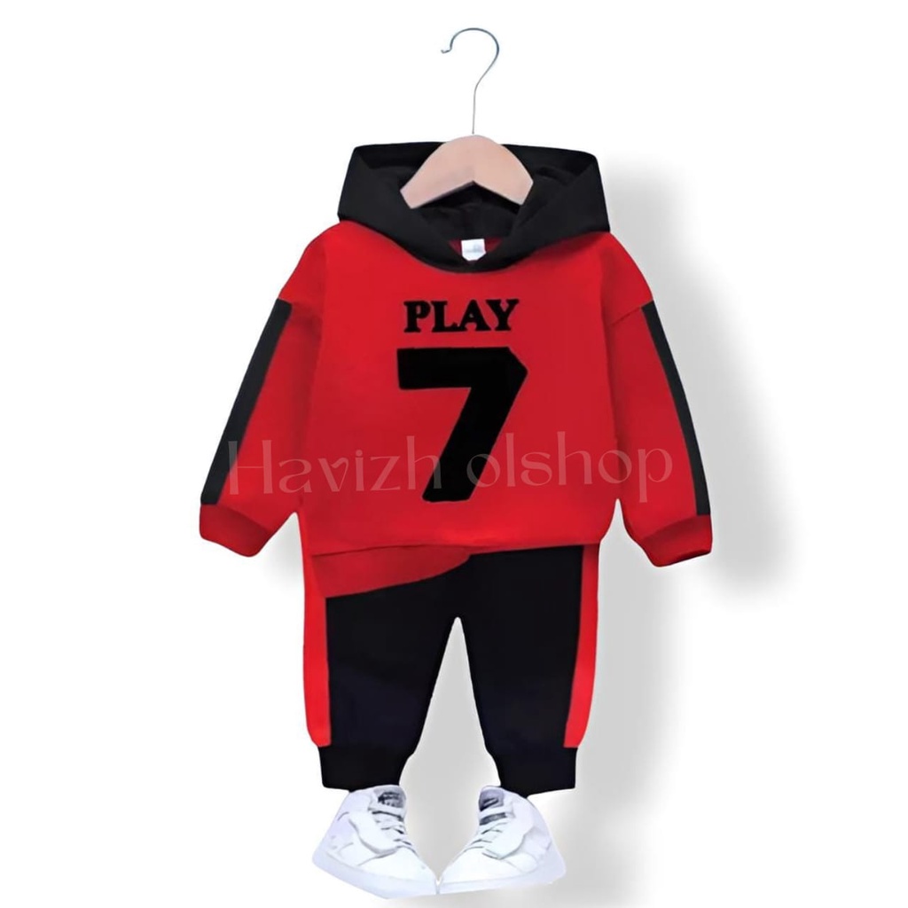 stelan hoody anak &quot;PLAY SEVEEN&quot; 1-6thn / pakaian anak