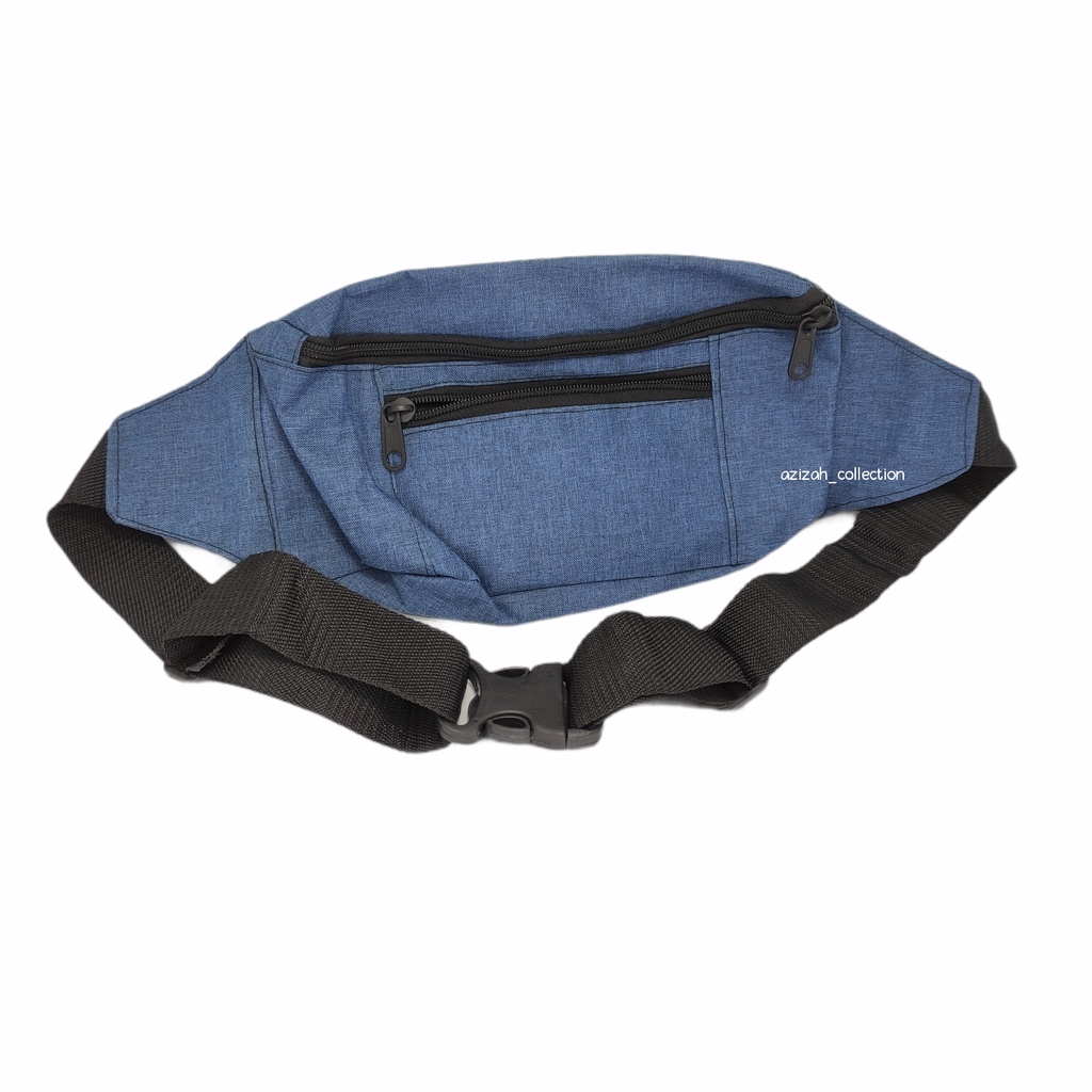 WAISTBAG KANVAS TAS PINGGANG DEWASA