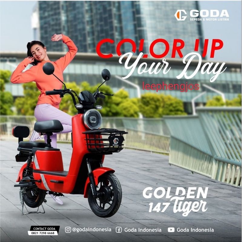 Jual Sepeda Listrik New Goda Tiger Terbaru Dari Goda Ready Shopee Indonesia