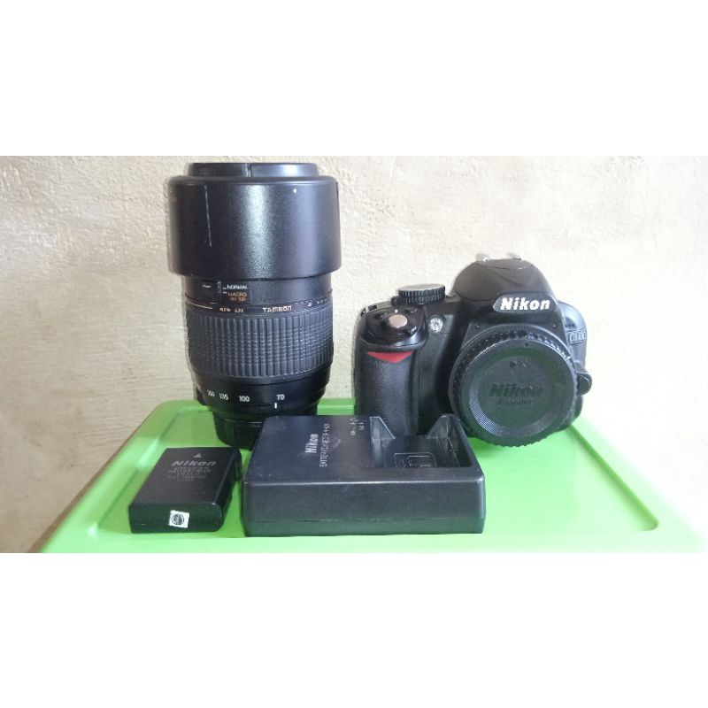 DSLR Nikon D3100 + Lensa Tamron Tele-Macro 70-300