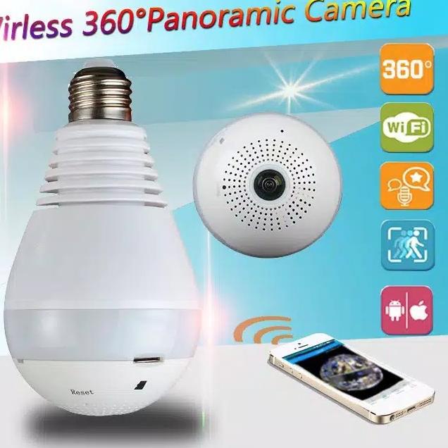 Limit Stock Kamera CCTV IP Camera V380 BOHLAM LAMPU 360 View Wifi Wireless / CCTV Bola Lampu CCTV Wi