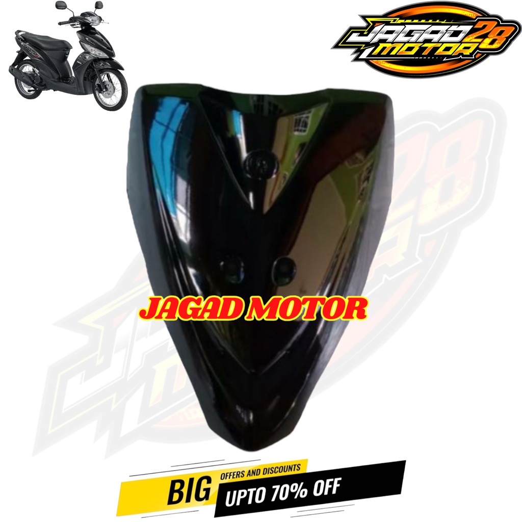 Tameng Depan Yamaha Mio J Hitam / Dasi Depan Yamaha Mio J Hitam / Tameng Dasi Panel Plat Nomor Depan Yamaha Mio J Hitam