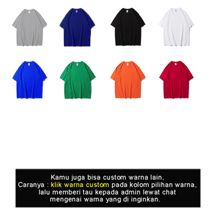 Kaos Kata - Kaos Kostum Kata - Kaos Tulisan - Kaos Custom Oversize