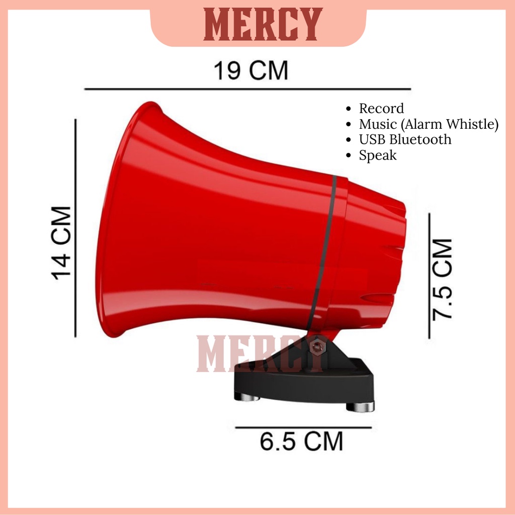 TOA YC-138U PENGERAS SUARA MEGAPHONE UNTUK DIPASANG DI MOTOR / MOBIL JUALAN KELILING, OUT BOND