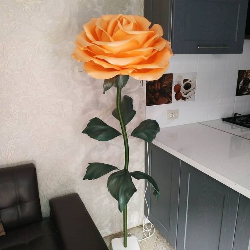 Bunga Lampu Hias Ruang Tamu / Bunga Lampu Led Mawar Jumbo Aestetic